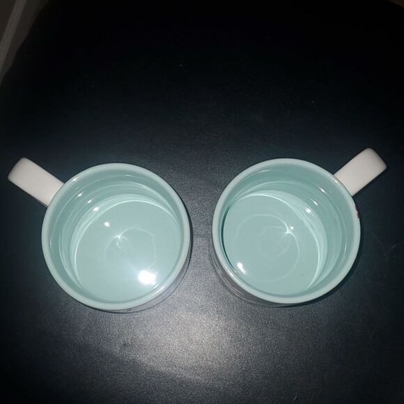 Starbucks Mugs dining 2# 12 ounce mug green red coffee branch cherries holiday - Picture 6 of 8